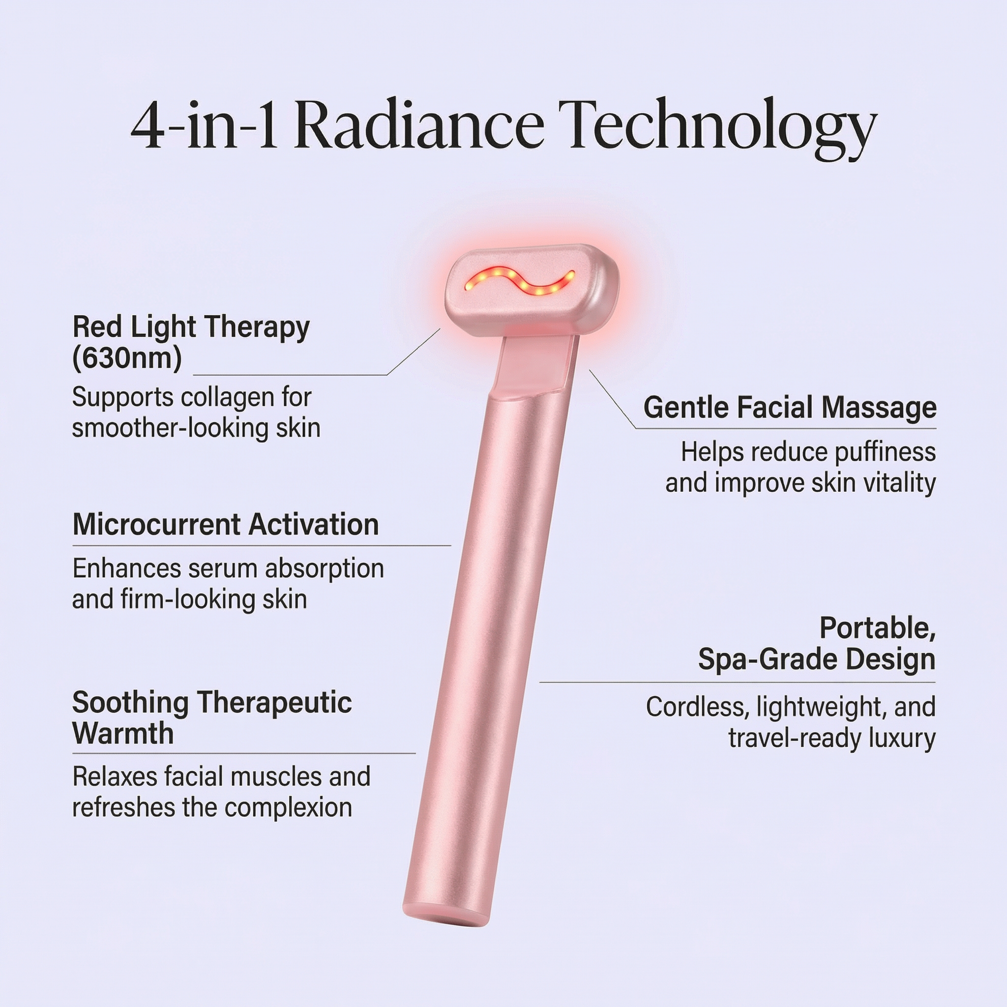 LumaTique® Red Light Therapy Wand